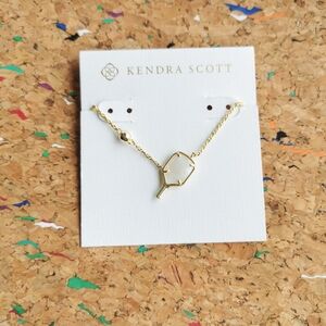 Kendra Scott Pickleball Gold Ivory Mother-of-Pearl Necklace accessories